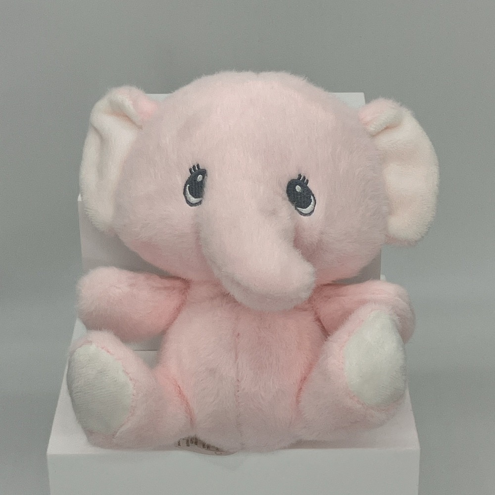 Baby Ganz‎ Pink Darling Elephant Cuddle Me Rattle Plush 8" Stuffed Animal Lovey